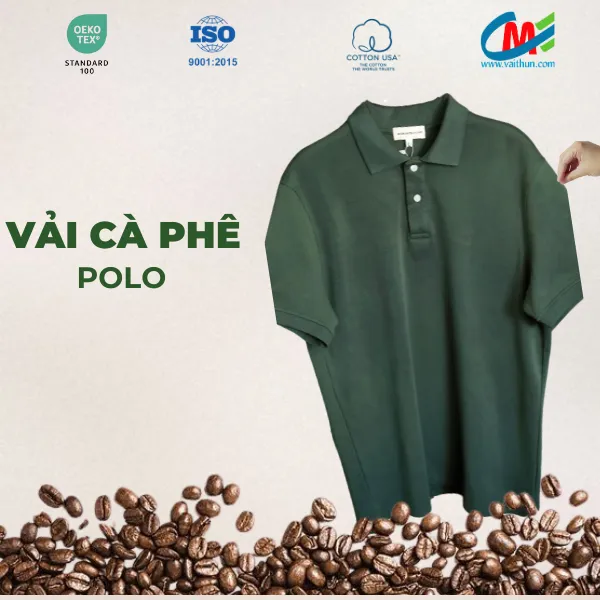 Vải cà phê polo