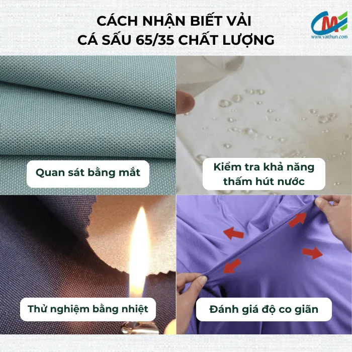 Cách nhận biết vải cá sấu 65/35 chất lượng