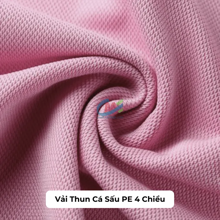 Vải thun cá sấu PE 4 chiều
