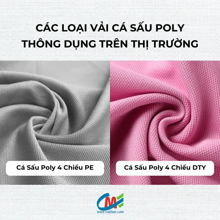 Các loại vải cá sấu poly thông dụng trên thị trường