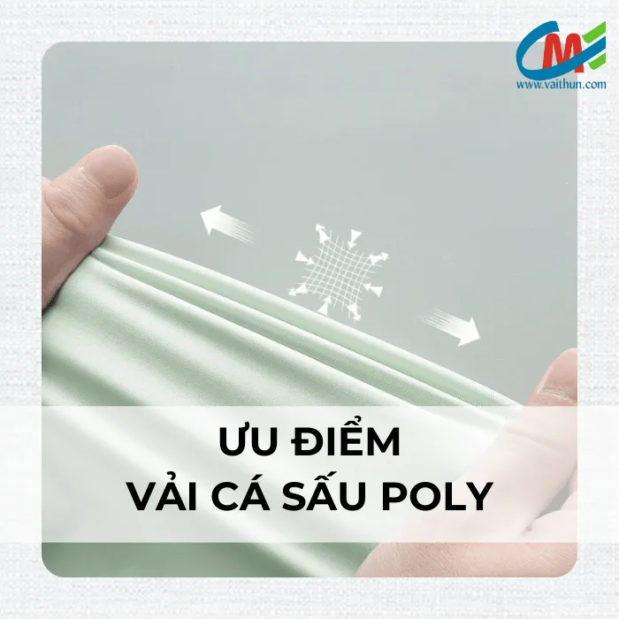 Ưu điểm vải cá sấu poly