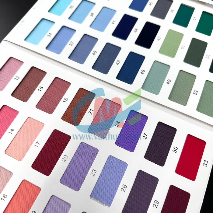 Bảng màu vải thun cá sấu poly