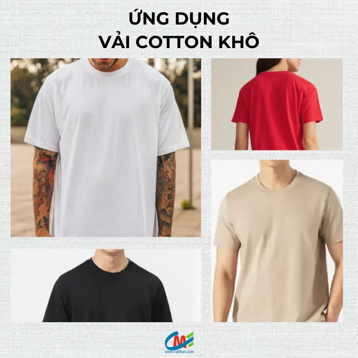 Ứng dụng vải cotton khô trong cuộc sống