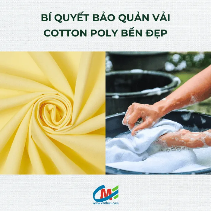 Bí quyết bảo quản vải cotton poly bền đẹp