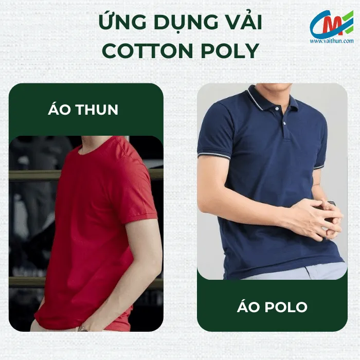 Ứng dụng vải cotton poly