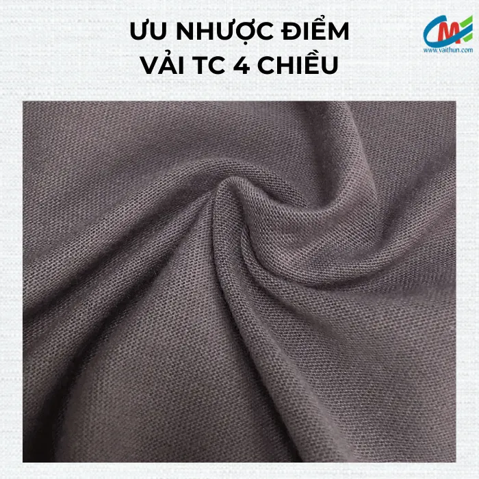 Ưu nhược điểm của vải TC 4 chiều