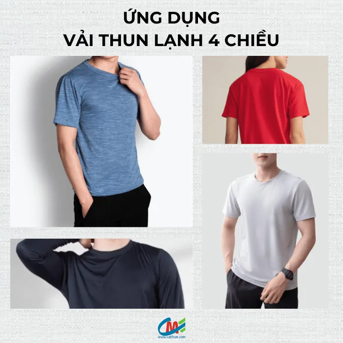 Ứng dụng vải thun lạnh 4 chiều