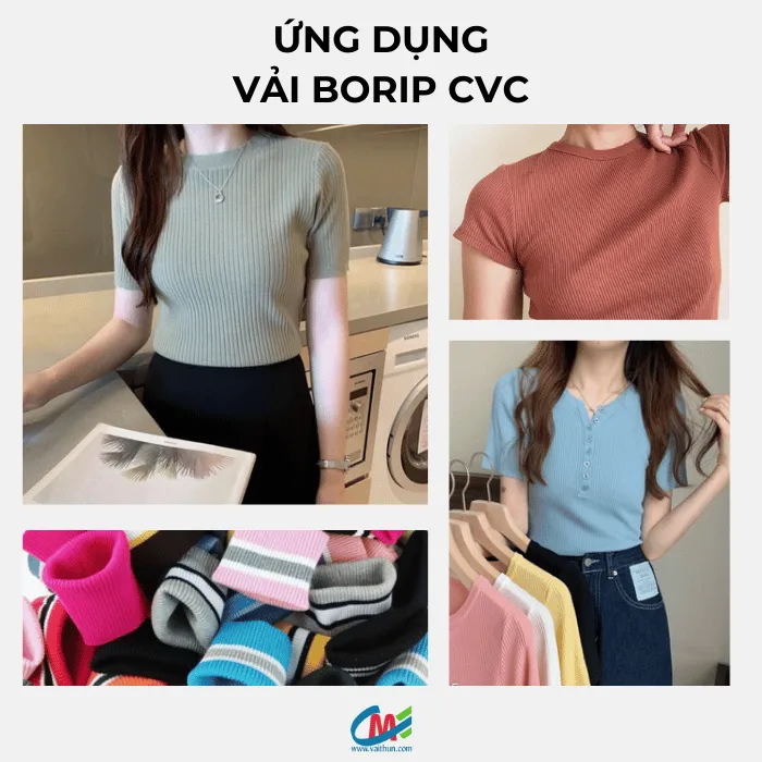 Ứng dụng của vải borip CVC 60/40 trong may mặc