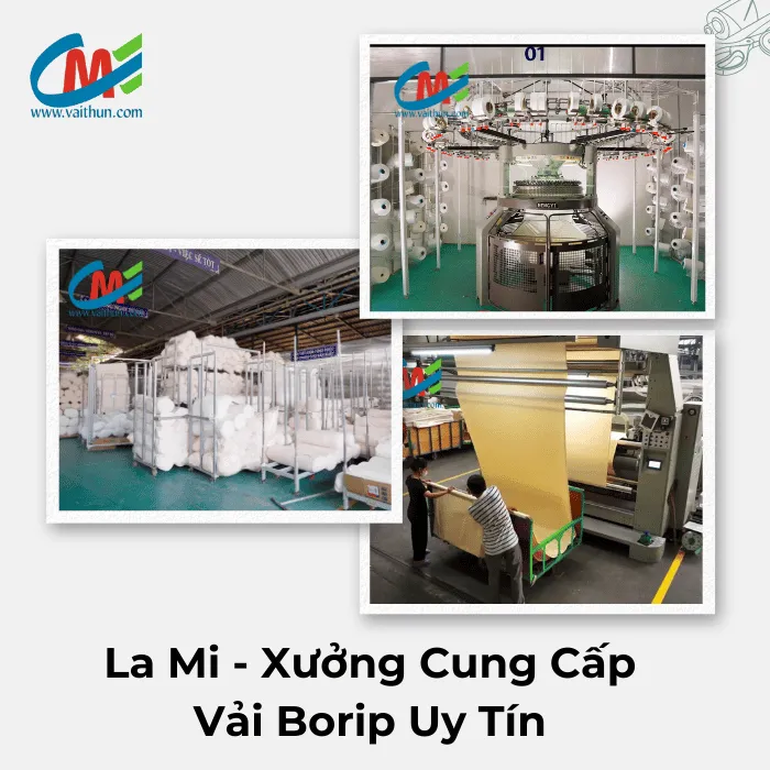 La Mi - Xưởng cung cấp vải borip uy tín